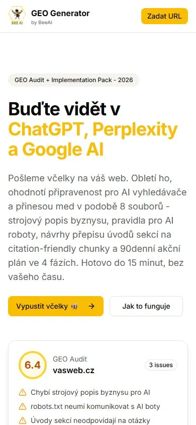 GEO Generator v mobilu